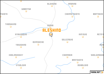 map of Alëshino