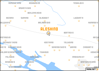 map of Alëshino
