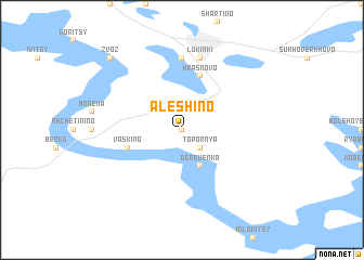 map of Alëshino