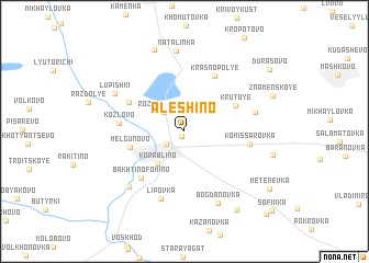 map of Alëshino