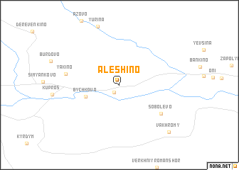 map of Aleshino