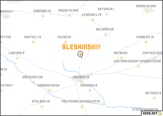 map of Alëshinskiy