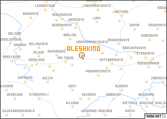 map of Alëshkino