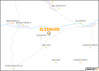map of Alëshkino