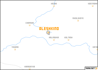 map of Alëshkino