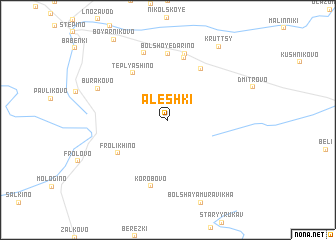 map of Alëshki