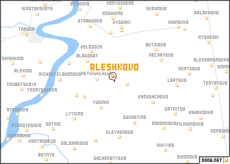 map of Alëshkovo