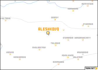 map of Alëshkovo