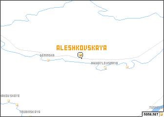 map of Alëshkovskaya