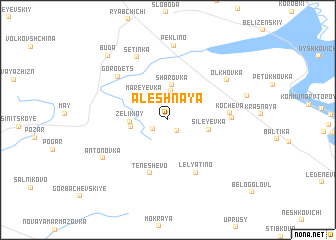 map of Alëshnaya