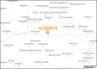 map of Alëshnya