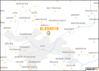 map of Alëshnya