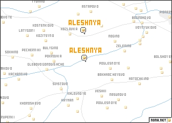 map of Aleshnya