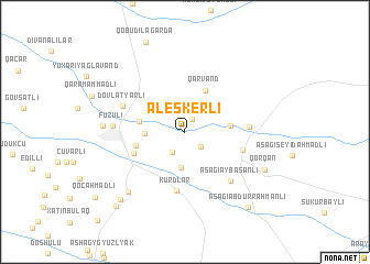 map of Aleskerli