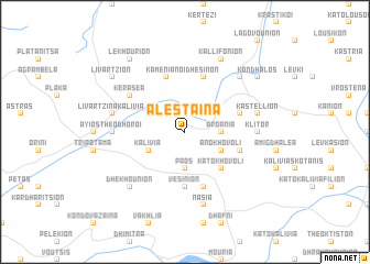 map of Aléstaina