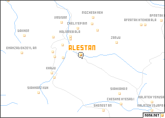 map of Alestān