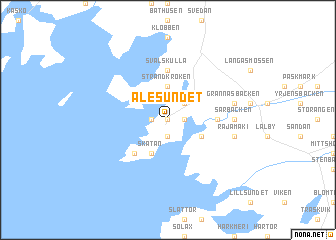 map of Alesundet