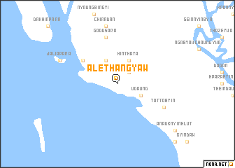 map of Alethangyaw