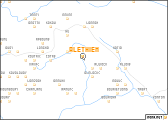 map of A Le Thiêm