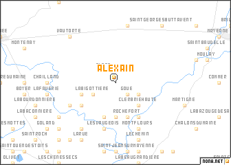 map of Alexain