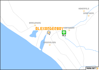 map of Alexander Bay