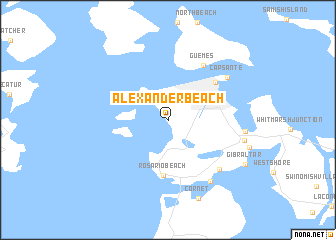 map of Alexander Beach