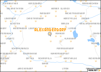 map of Alexanderdorf