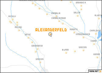 map of Alexanderfeld