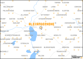 map of Alexanderhöhe