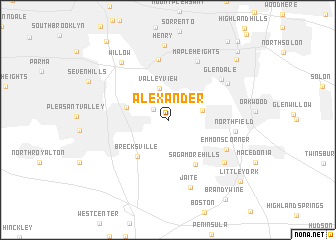 map of Alexander