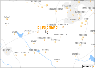 map of Alexander