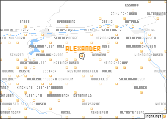 map of Alexander