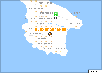 map of Alexandrádhes