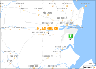 map of Alexandra