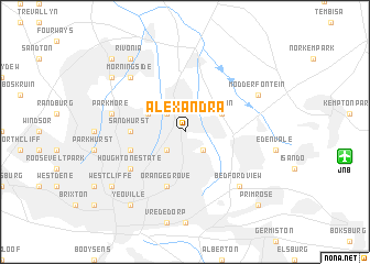 map of Alexandra