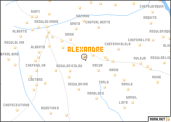 map of Alexandre