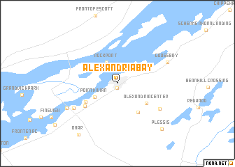 map of Alexandria Bay