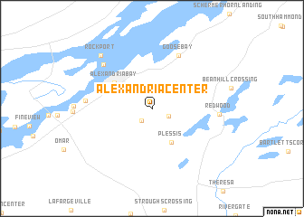 map of Alexandria Center