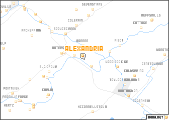 map of Alexandria