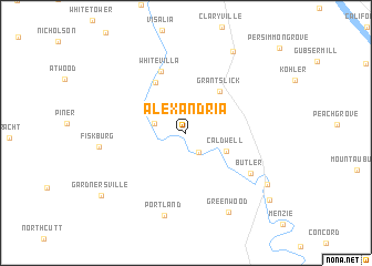 map of Alexandria