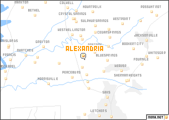 map of Alexandria