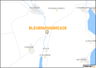 map of Alexandru Ioan Cuza
