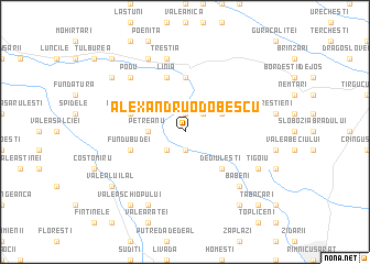 map of Alexandru Odobescu