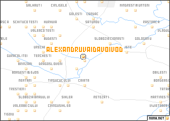 map of Alexandru Vaida Voivod