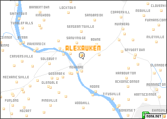 map of Alexauken