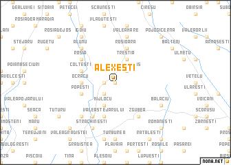 map of Alexeşti