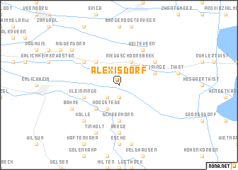 map of Alexisdorf