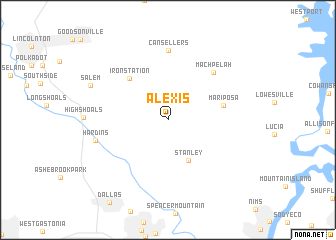 map of Alexis