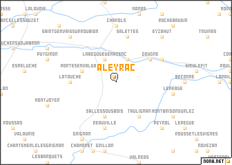 map of Aleyrac