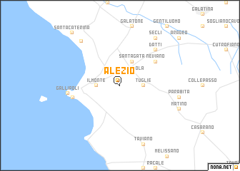 map of Alezio